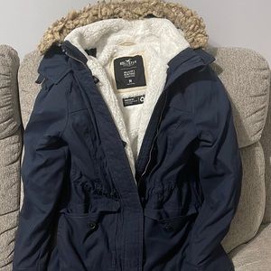 Hollister FAUX TEDDY-LINED PARKA coat